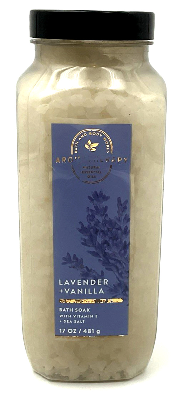 Bath & Body Works Aromatherapy Lavender and Vanilla Bath Soak 17oz New Unopened